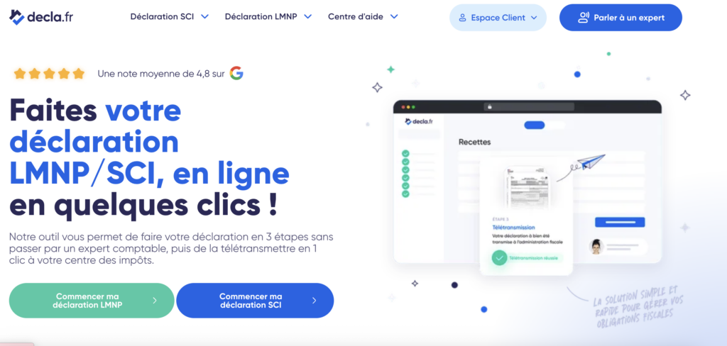Decla.fr, logiciel de comptabilité pour LMNP