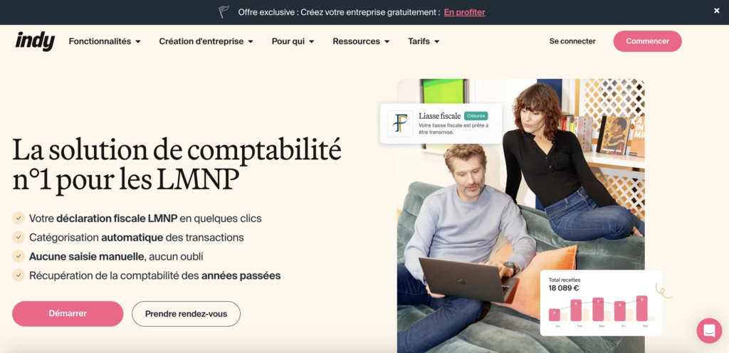 Indy, logiciel de comptabilité pour LMNP