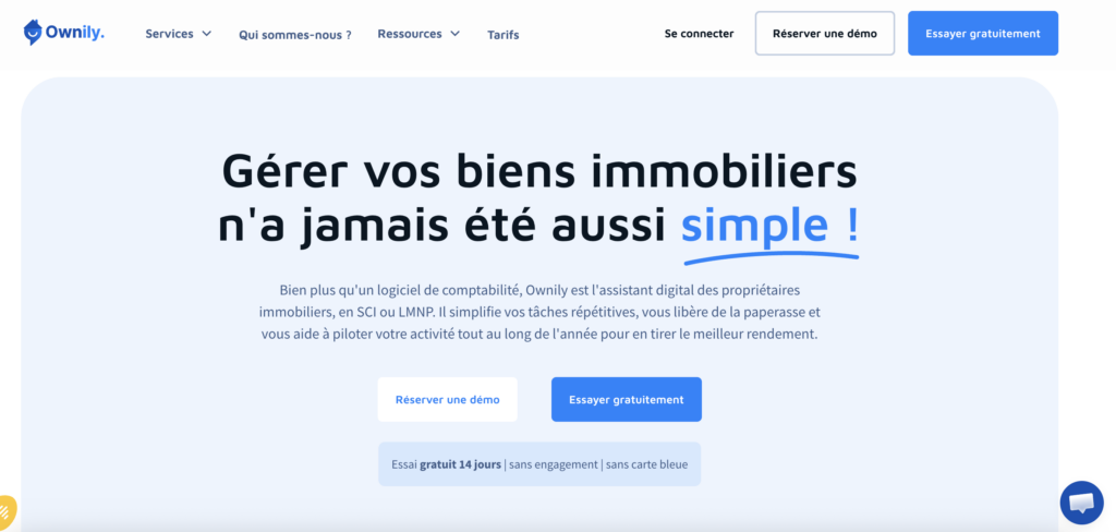 Ownily, logiciel de comptabilité pour LMNP