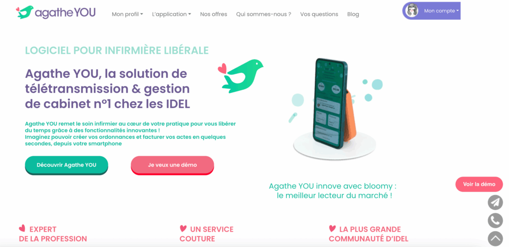 Agathe You, logiciel de facturation pour infirmiers