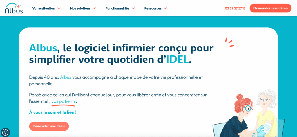 Albus, logiciel de facturation pour infimiers