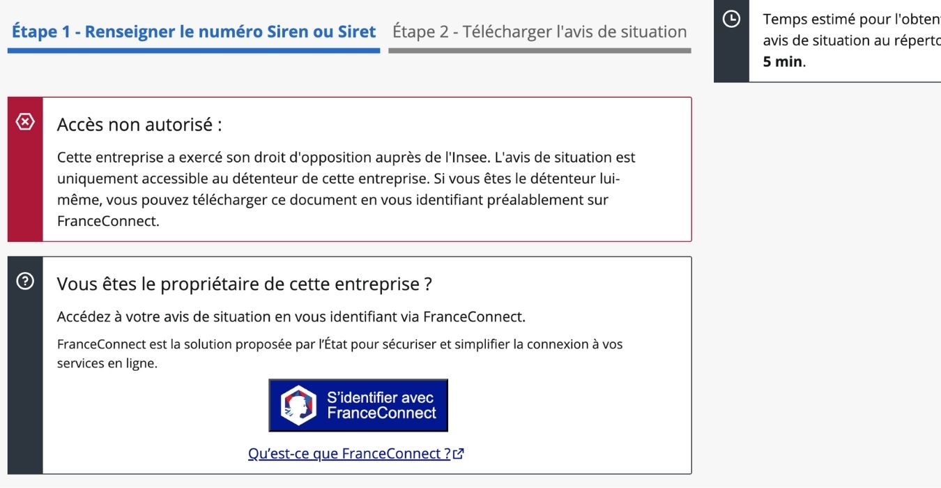 Non trouvée : fiche insee entreprise
