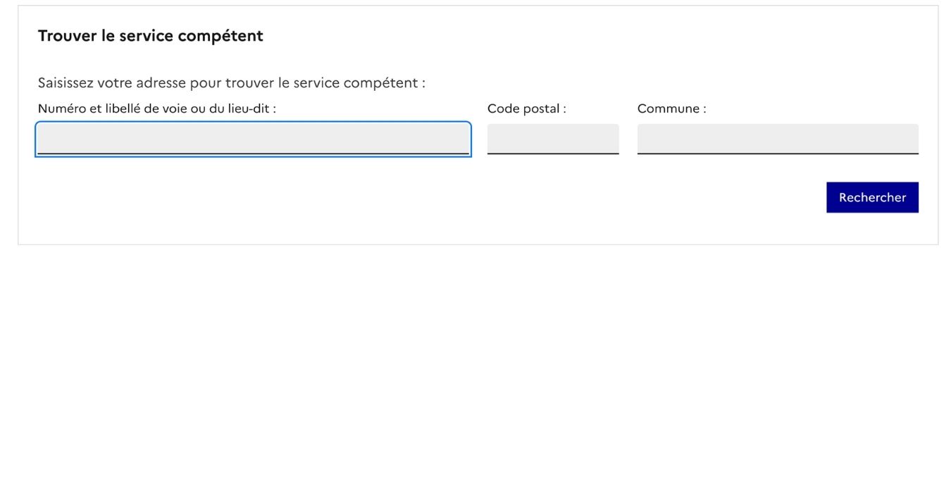 Trouver le service compétent SIE