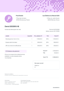 Modèle de devis 1
