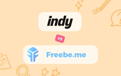 Indy vs Freebe : comparatif prix, fonctionnalités et avis 2026