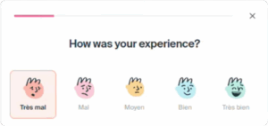 Nouveau visuel feedback