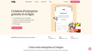 Indy, logiciel de création d'entreprise, comptabilité, facturation et compte pro.