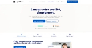 LegalPlace logiciel de création d'entreprise en ligne.