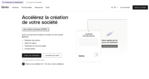 Qonto plateforme en ligne pour créer son entreprise.