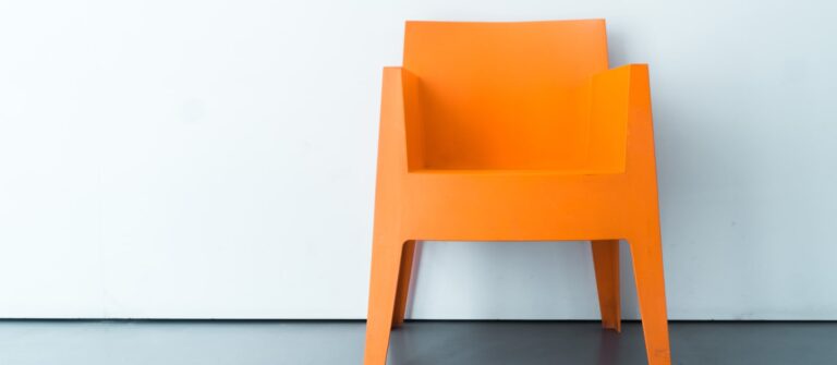 chaise orange