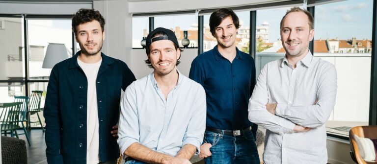 Pablo Larvor, Romain Koenig, Côme Fouques et Adrient Plat, cofondateurs d'Indy