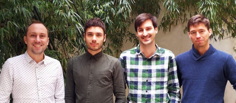 Pablo Larvor, Romain Koenig, Côme Fouques et Adrient Plat, cofondateurs d'Indy