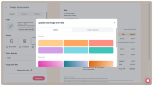 images d'en tête des factures