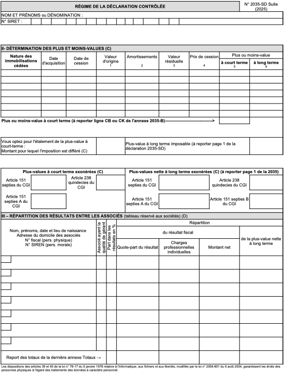 quatrieme page déclaration 2035 2025