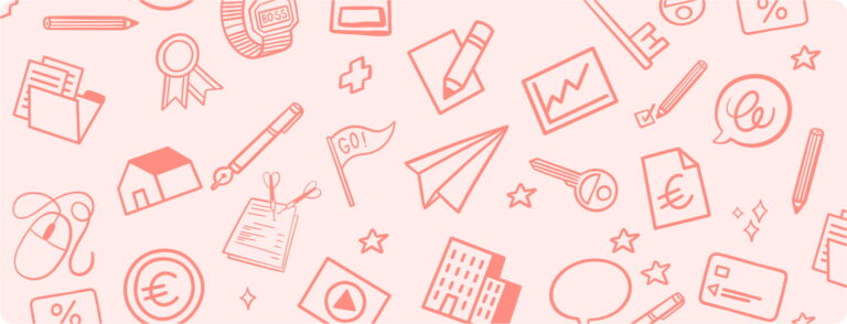 illustration des étapes pour créer sa sasu sur fond rouge