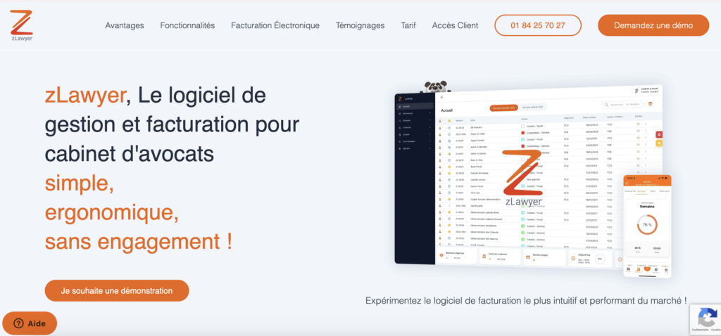 zLawyer, logiciel de facturation pour avocats